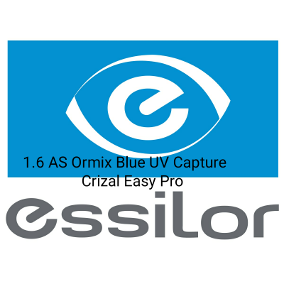 1.6 AS ORMIX BLUE UV CAPTURE CRIZAL  EASY PRO