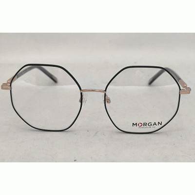 Жіноча оправа металева шестикутна золотиста,чорна